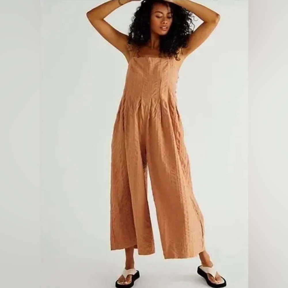 Free People Devon Jumpsuit in Doe size XS